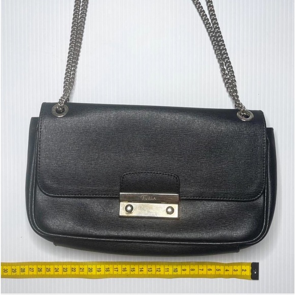 FURLA Genuine Leather Double Strap Chain Bag 🇮🇹 - Picture 15 of 15